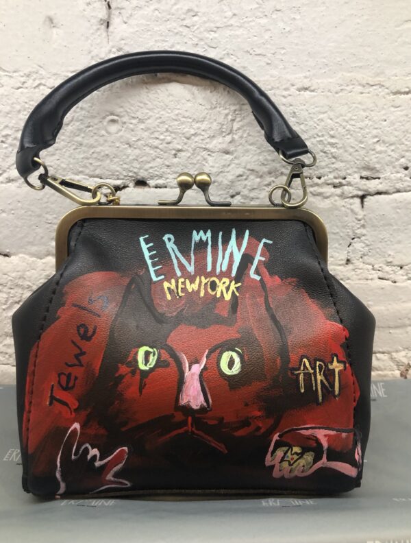 Graffiti mini bag red cat